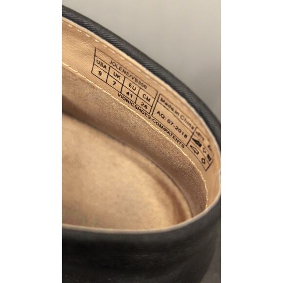 Vionic Jolene black leather side zip ankle boots - Picture 9 of 10